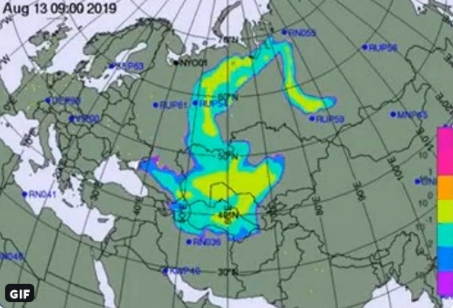 Hatalmas radioaktív felhő takarta be az eget Ukrajnában