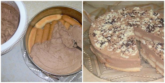 Főzött csokoládékrémes gyors torta