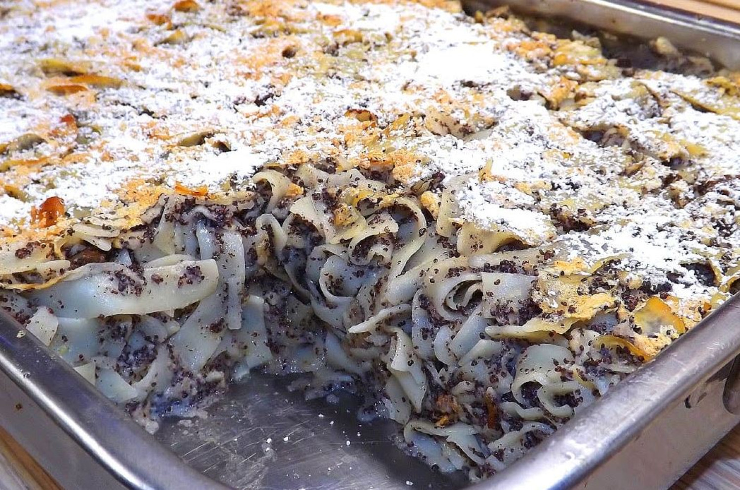 Almás-mákos rakott tészta