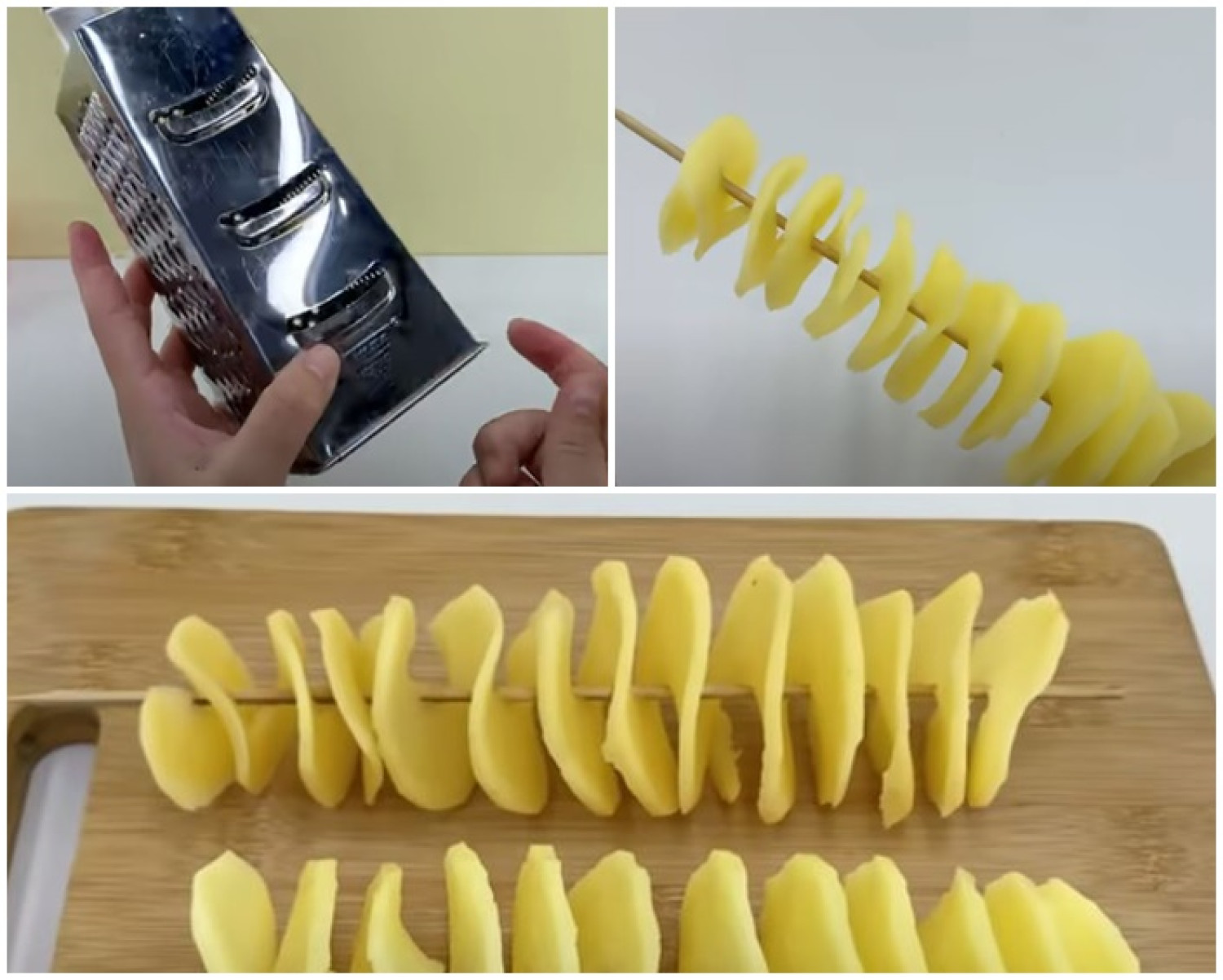Így készíthesz egy közönséges reszelővel spirálburgonyát