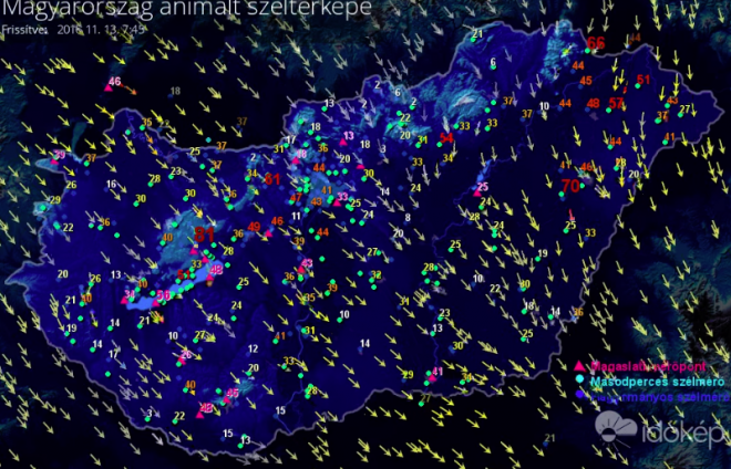 Érdemes ránézni Magyarország széltérképére!