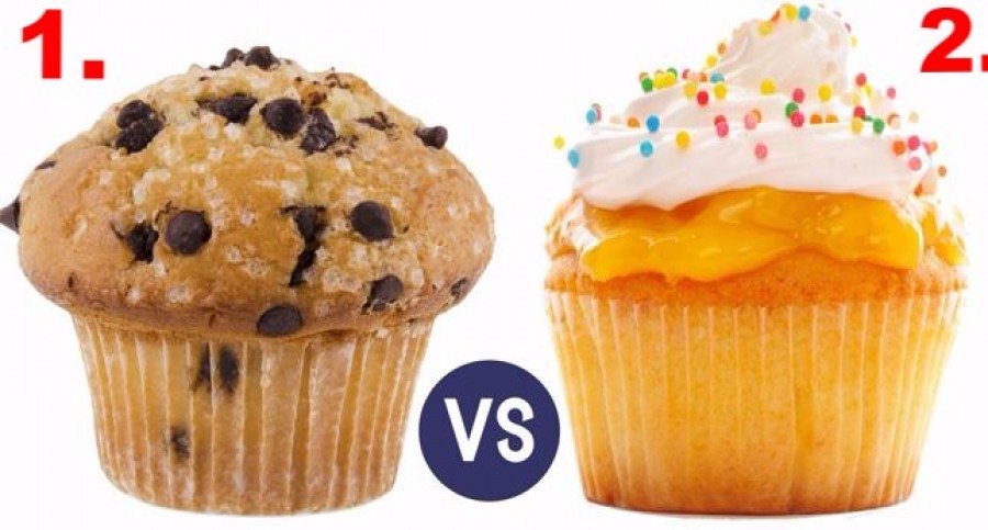 Tippelj: az emberek hány százaléka enné meg az 1-es, és mennyien a 2-es muffint