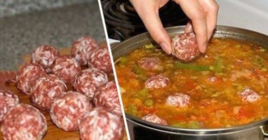 Isteni finom húsgombóc leves