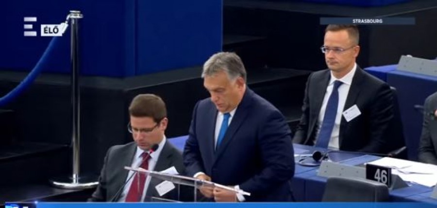 Orbán Viktort kinevették az Európai Parlamentben